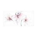 Trademark Fine Art Avery Tillmon 'Pink Graphite Floral Trio' Canvas Art, 16x32 WAP12327-C1632GG